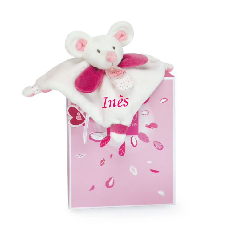  - meli melo - comforter mouse pink white 20 cm 